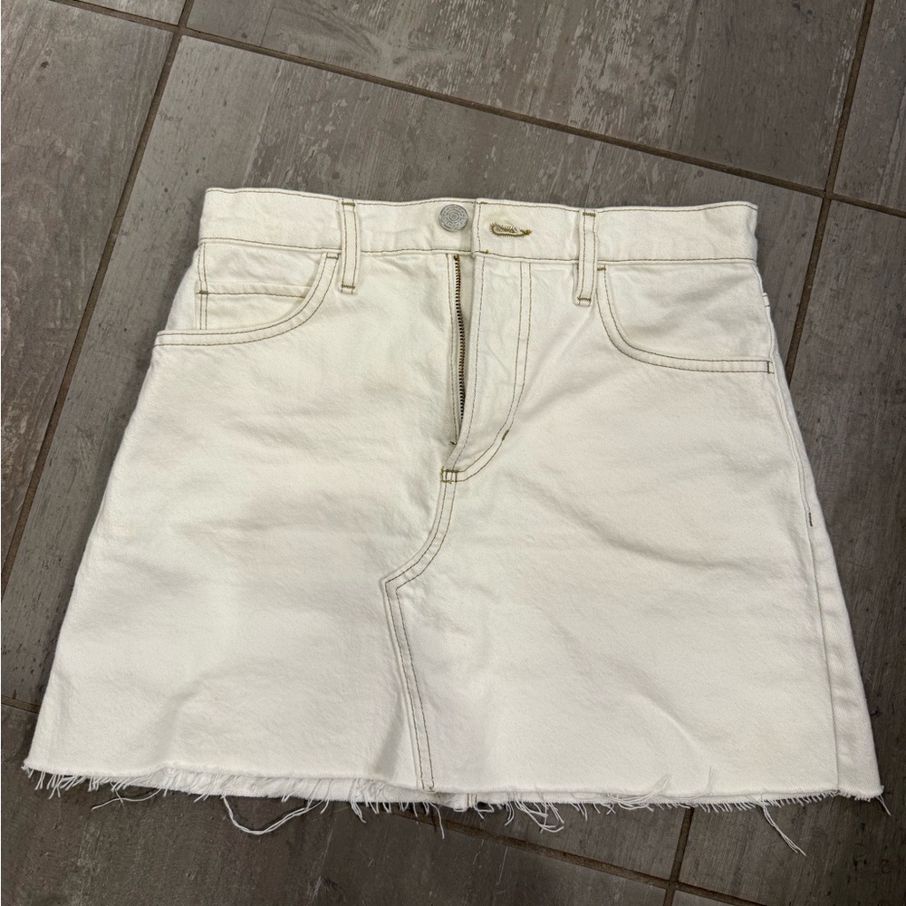 Frame mini denim skirt